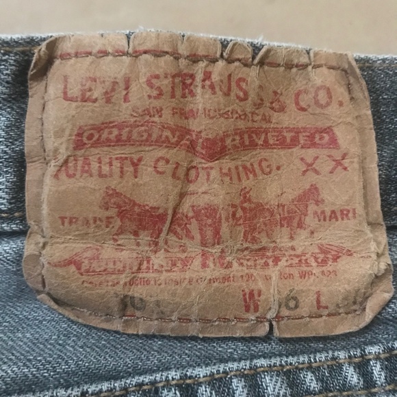Levi's 501 Jeans, Gray. Made in Mexico - Picture 2 of 3